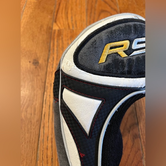 TaylorMade R9 Driver Headcover Black White Knit Sock FCT Logo Golf OEM Cover - Picture 6 of 8